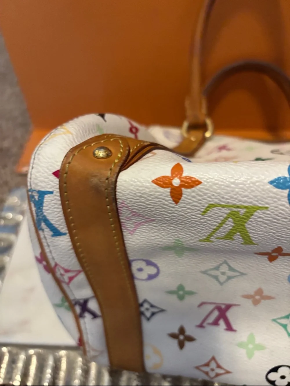Louis Vuitton White Multicolor Monogram Priscilla Murakami purse bag - Picture 11 of 16